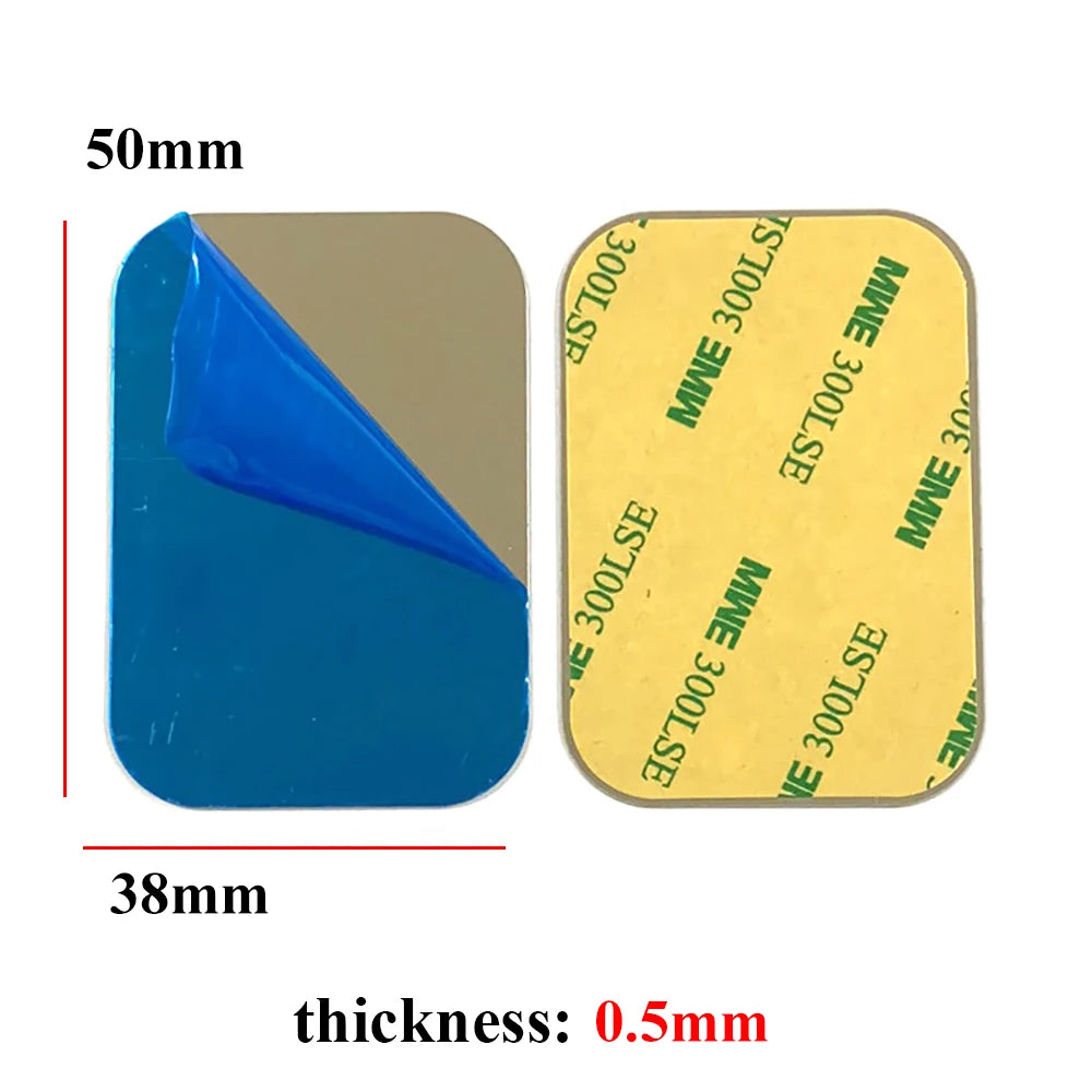 10 pieces 15/20/25/30/35/40/45/50/60/70mm circular square car phone magnetic metal plate universal patch bracket