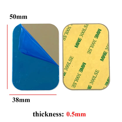 10 pieces 15/20/25/30/35/40/45/50/60/70mm circular square car phone magnetic metal plate universal patch bracket