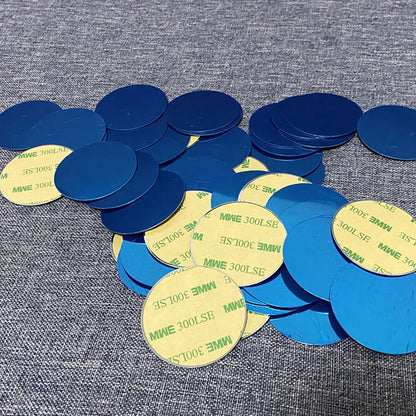 10 pieces 15/20/25/30/35/40/45/50/60/70mm circular square car phone magnetic metal plate universal patch bracket